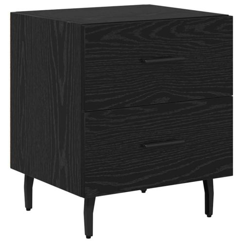 Нощен шкаф 2 pcs Черния дъб 40 x 35 x 47,5 см Инженерно дърво