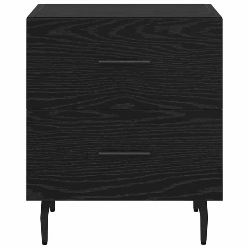 Нощен шкаф 2 pcs Черния дъб 40 x 35 x 47,5 см Инженерно дърво