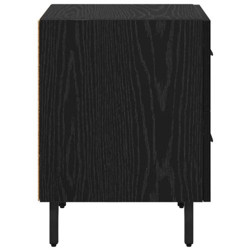 Нощен шкаф 2 pcs Черния дъб 40 x 35 x 47,5 см Инженерно дърво
