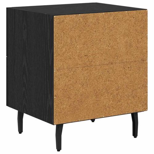 Нощен шкаф 2 pcs Черния дъб 40 x 35 x 47,5 см Инженерно дърво