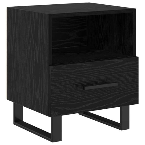 Нощен шкаф 2 pcs Черния дъб 40 x 35 x 47,5 см Инженерно дърво