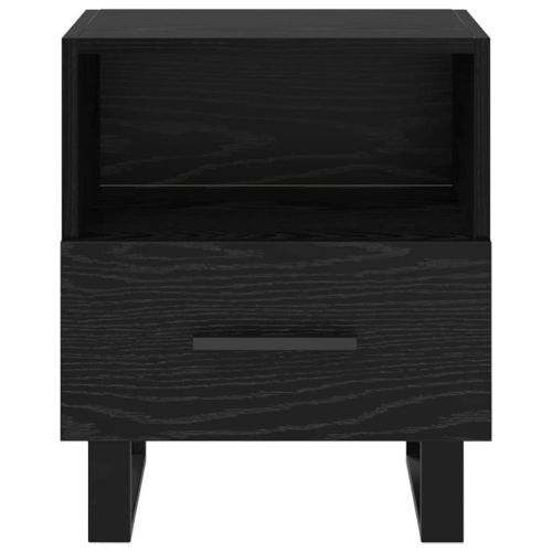 Нощен шкаф 2 pcs Черния дъб 40 x 35 x 47,5 см Инженерно дърво