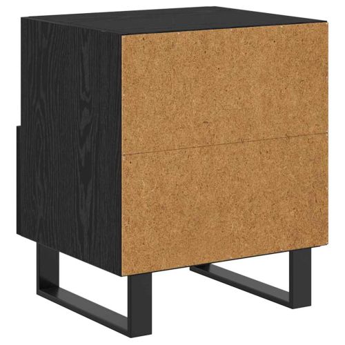 Нощен шкаф 2 pcs Черния дъб 40 x 35 x 47,5 см Инженерно дърво
