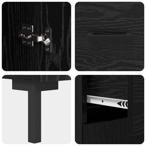 Служебен шкаф Черния дъб 69,5 x 34 x 90 см Инженерно дърво