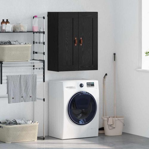 Стенен шкаф Черния дъб 69,5 x 34 x 90 см Инженерно дърво