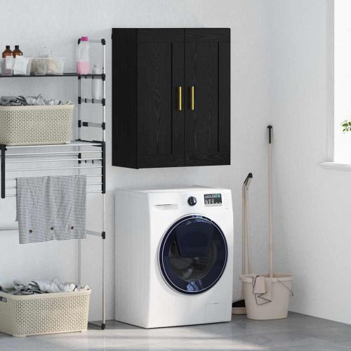 Стенен шкаф Черния дъб 69,5 x 34 x 90 см Инженерно дърво