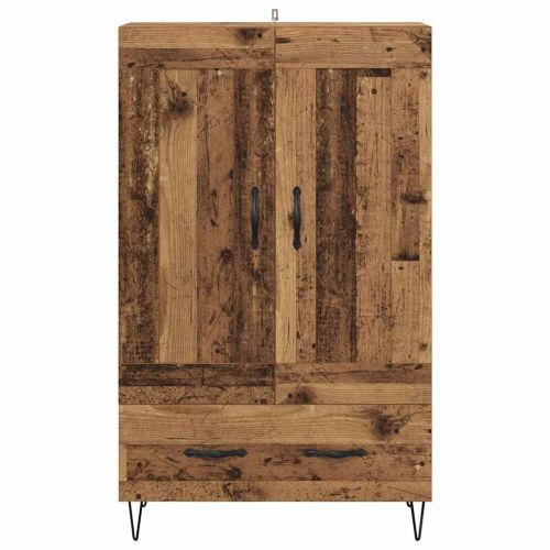Висок шкаф Старо дърво 69,5 x 31 x 115 см Инженерно дърво