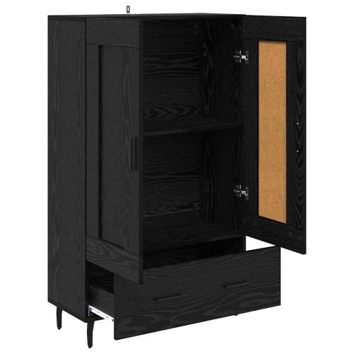Висок шкаф Черния дъб 69,5 x 31 x 115 см Инженерна дървесина