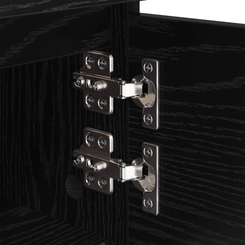 Нощен шкаф 2 pcs Черния дъб 40 x 35 x 50 см Инженерно дърво