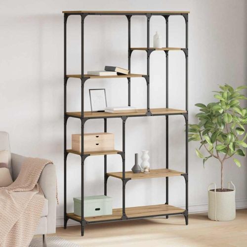 Рафт за книги Дъб 99 x 35,5 x 176 cm Инженерно дърво