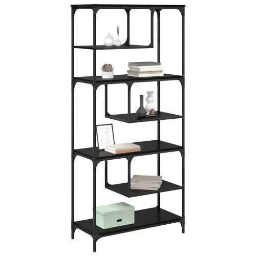 Библиотека Черен дъб 81 x 36 x 176 см Инженерно дърво