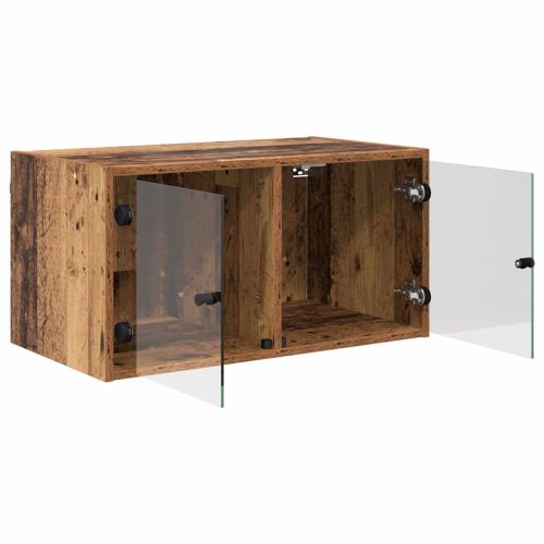 Стенни шкафове 2 pcs Старо дърво 68 x 37 x 35 см