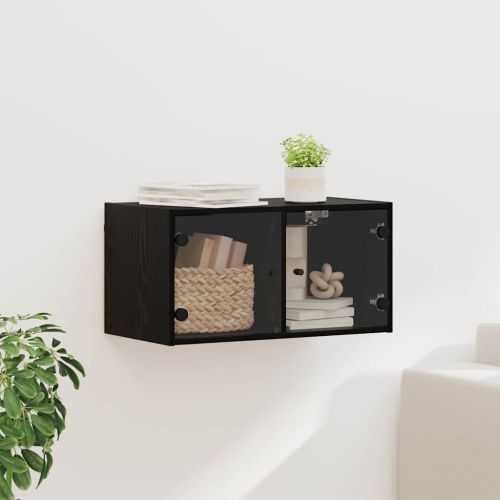 Стенен шкаф Черния дъб 68 x 37 x 35 см Инженерно дърво