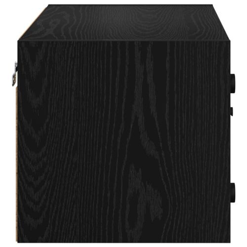 Стенни шкафове 2 pcs Черния дъб 68 x 37 x 35 см Инженерно дърво