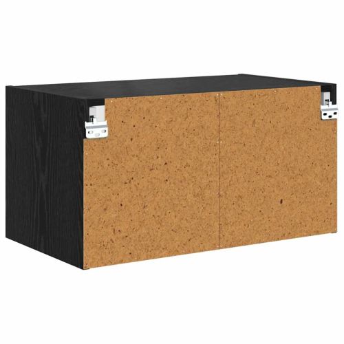 Стенни шкафове 2 pcs Черния дъб 68 x 37 x 35 см Инженерно дърво