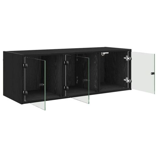 Стенен шкаф Черния дъб 102 x 37 x 35 см Инженерно дърво