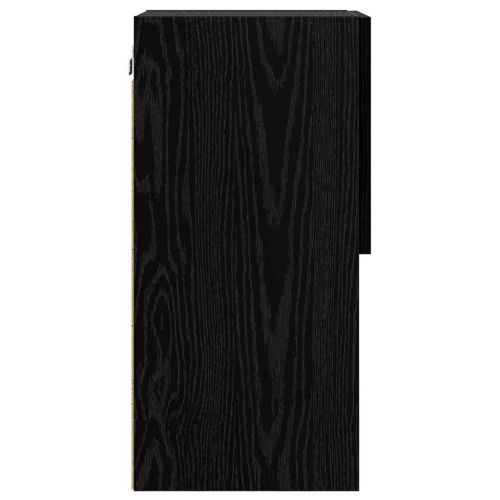 Стенни ТВ шкафове с LED 2 pcs Черния дъб 30,5 x 30 x 60 см