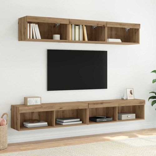 TV стенен шкаф Panama Дъб 100 x 30 x 30 cm Инженерно дърво