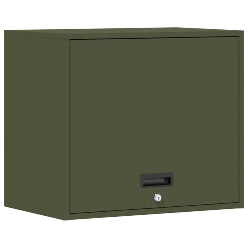 Стенен шкаф за гараж Маслиненозелен 60 x 40 x 53 см