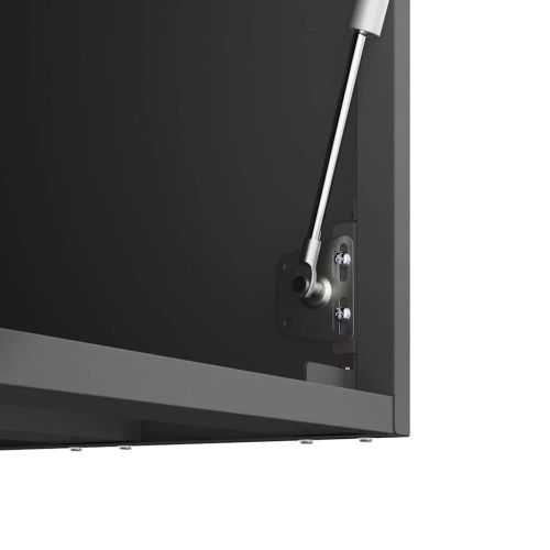 Стенен шкаф за гараж Черно 90 x 33 x 35 см