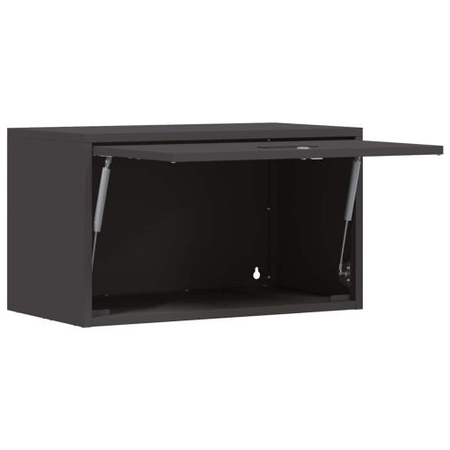 Стенен шкаф за гараж Черно 60 x 33 x 35 см