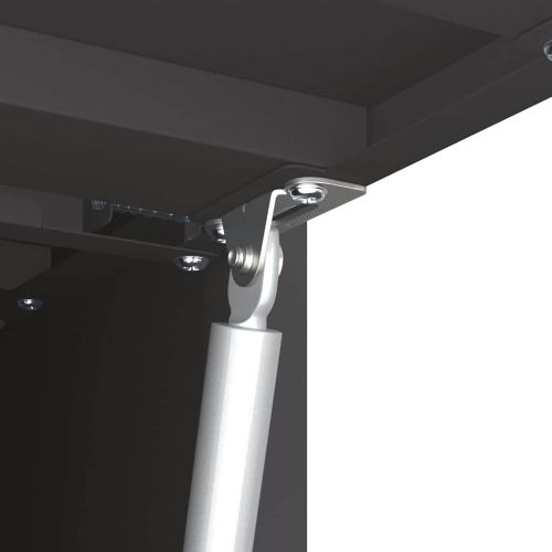 Стенен шкаф за гараж Черно 60 x 33 x 35 см