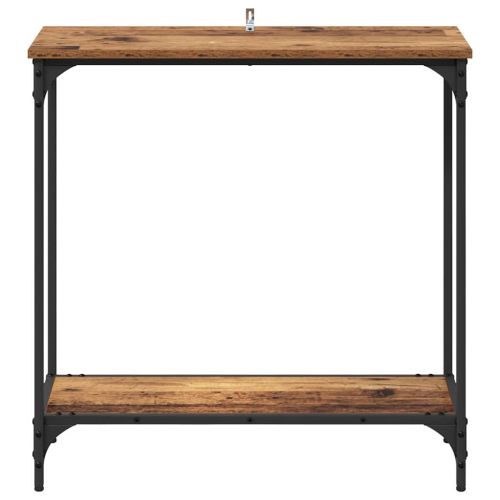 Конзолна маса Старо дърво 75 x 30.5 x 75 см Инженерно дърво