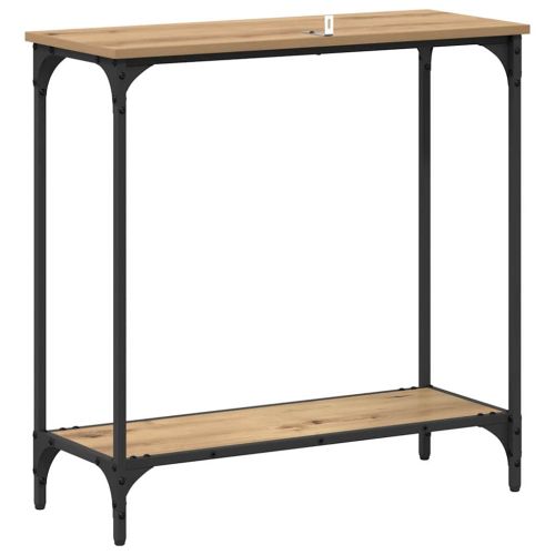 Конзолна маса дъб артизан 75 x 30.5 x 75 см Инженерна дървесина
