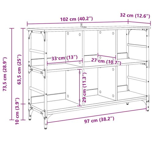 Служебен шкаф Черния дъб 102 x 32 x 73,5 см
