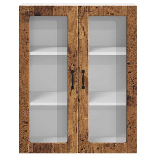 Горен кухненски шкаф с врата Старо дърво 80 x 31 x 100 см