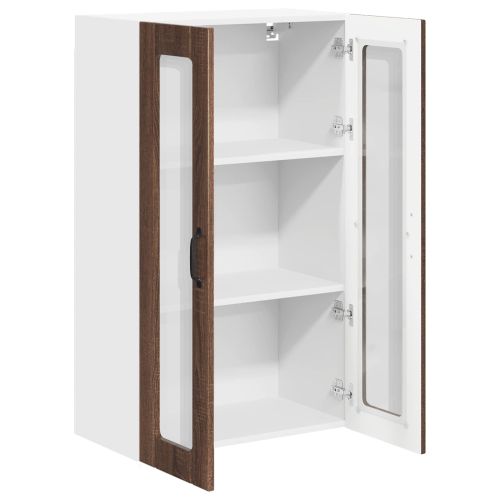 Горен кухненски шкаф Кафяв дъб 60 x 31 x 100 см Инженерно дърво