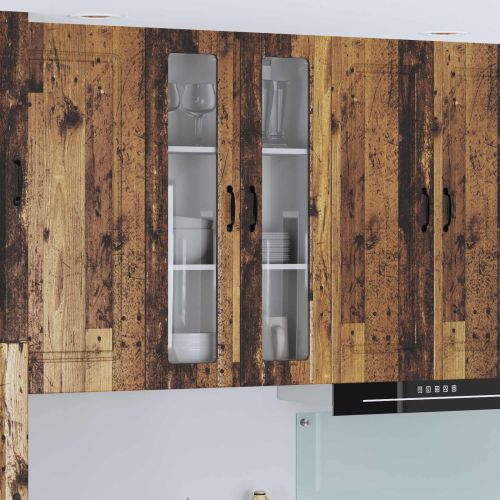 Горен кухненски шкаф с врата Старо дърво 60 x 31 x 100 см