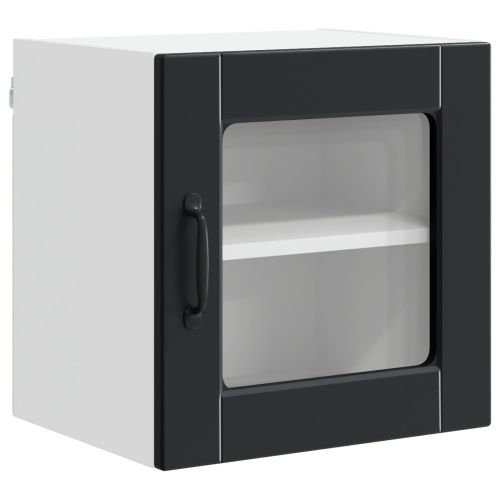 Кухненски шкаф с рафт Черно 40 x 31 x 40 см Инженерно дърво