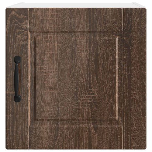 Стенен шкаф 2 pcs Кафяв дъб 40 x 31 x 40 см Инженерно дърво