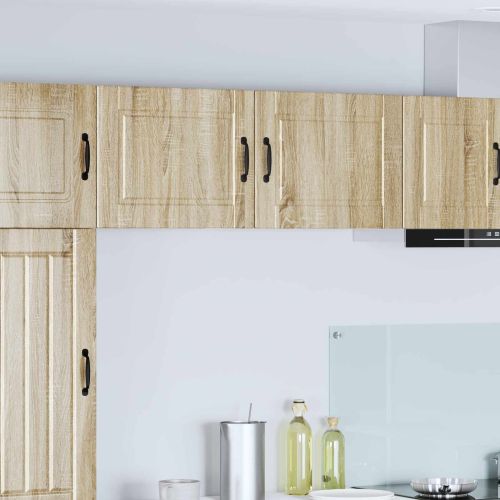 Кухненски шкаф 2 pcs Сонома дъб 50 x 31 x 40 см Инженерно дърво