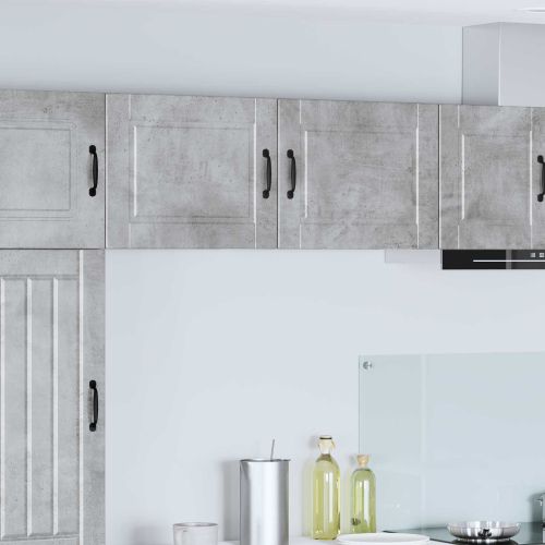 Кухненски шкаф с рафт 2 pcs Циментено сиво 50 x 31 x 40 см