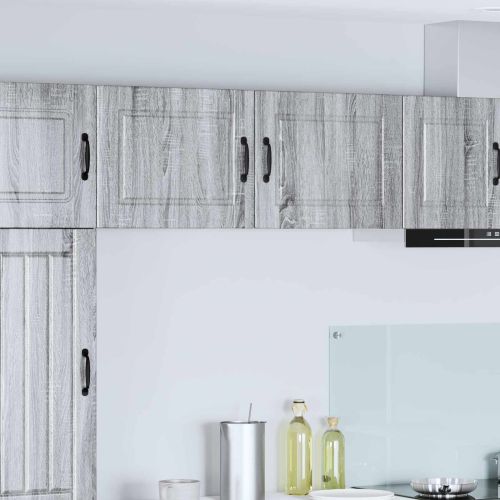 Кухненски шкаф 2 pcs Сив Сонома 50 x 31 x 40 см Инженерно дърво