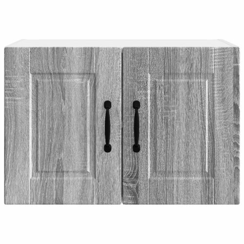 Панел за миялна машина с рафт 2 pcs Сив Сонома 60 x 31 x 40 см