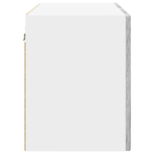 Панел за миялна машина с рафт 2 pcs Сив Сонома 60 x 31 x 40 см