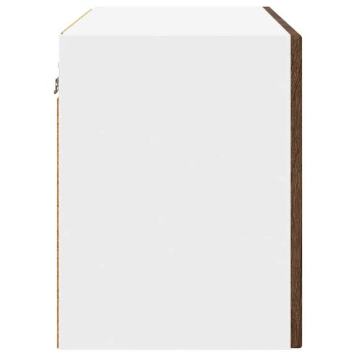 Стенен шкаф 2 pcs Кафяв дъб 60 x 31 x 40 см Инженерно дърво