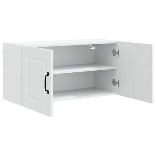 Панел за миялна машина Бяло 80 x 31 x 40 см Инженерно дърво
