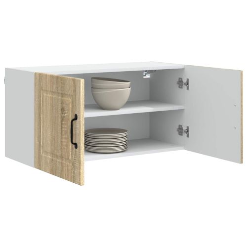 Панел за миялна машина с рафт Сонома дъб 80 x 31 x 40 см