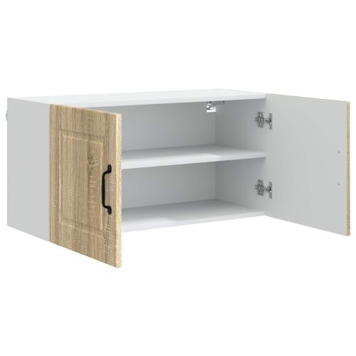 Панел за миялна машина с рафт Сонома дъб 80 x 31 x 40 см