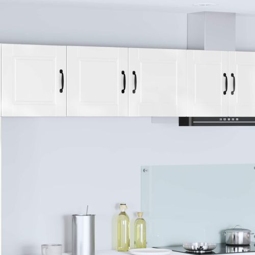 Кухненски шкаф Лъскаво бяло 80 x 31 x 40 см Инженерно дърво