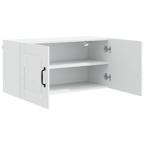 Панел за миялна машина с рафт Лъскаво бяло 80 x 31 x 40 см