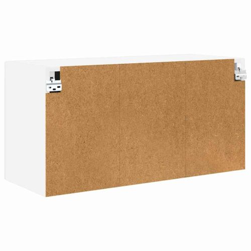Панел за миялна машина с рафт Лъскаво бяло 80 x 31 x 40 см