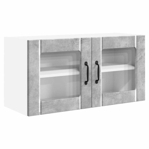 Кухненски шкаф Циментено сиво 80 x 31 x 40 см Инженерно дърво