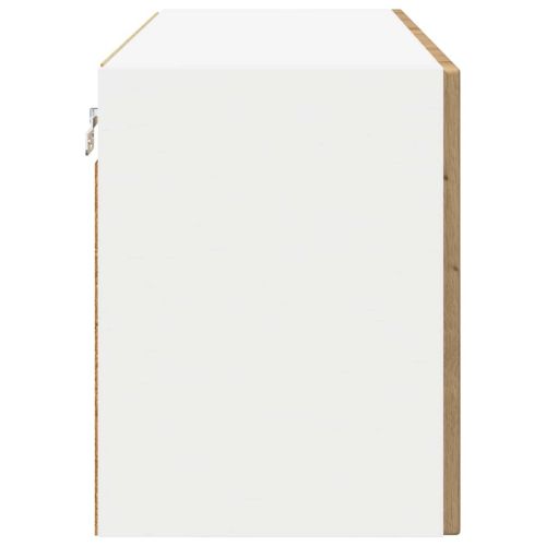 Стенен стъклен шкаф PORTO Дъб 80 x 31 x 40 см
