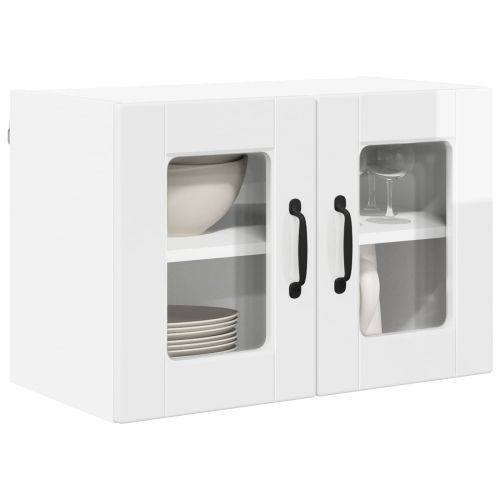 Панел за миялна машина 2 pcs Лъскаво бяло 60 x 31 x 40 см