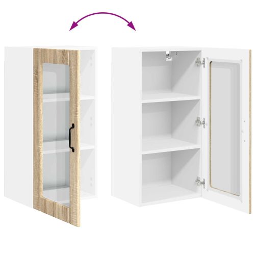 Кухненски шкаф 2 pcs Сонома дъб 40 x 31 x 80 см Инженерно дърво